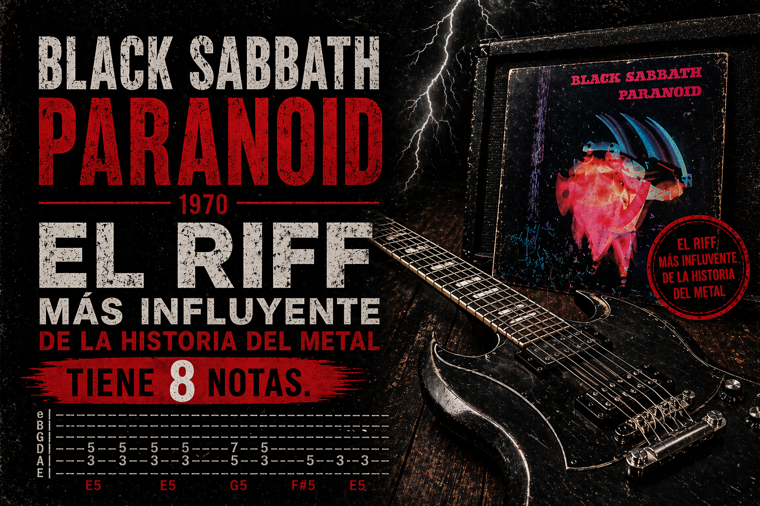 Anatomía de un riff: Paranoid — Black Sabbath (1970)